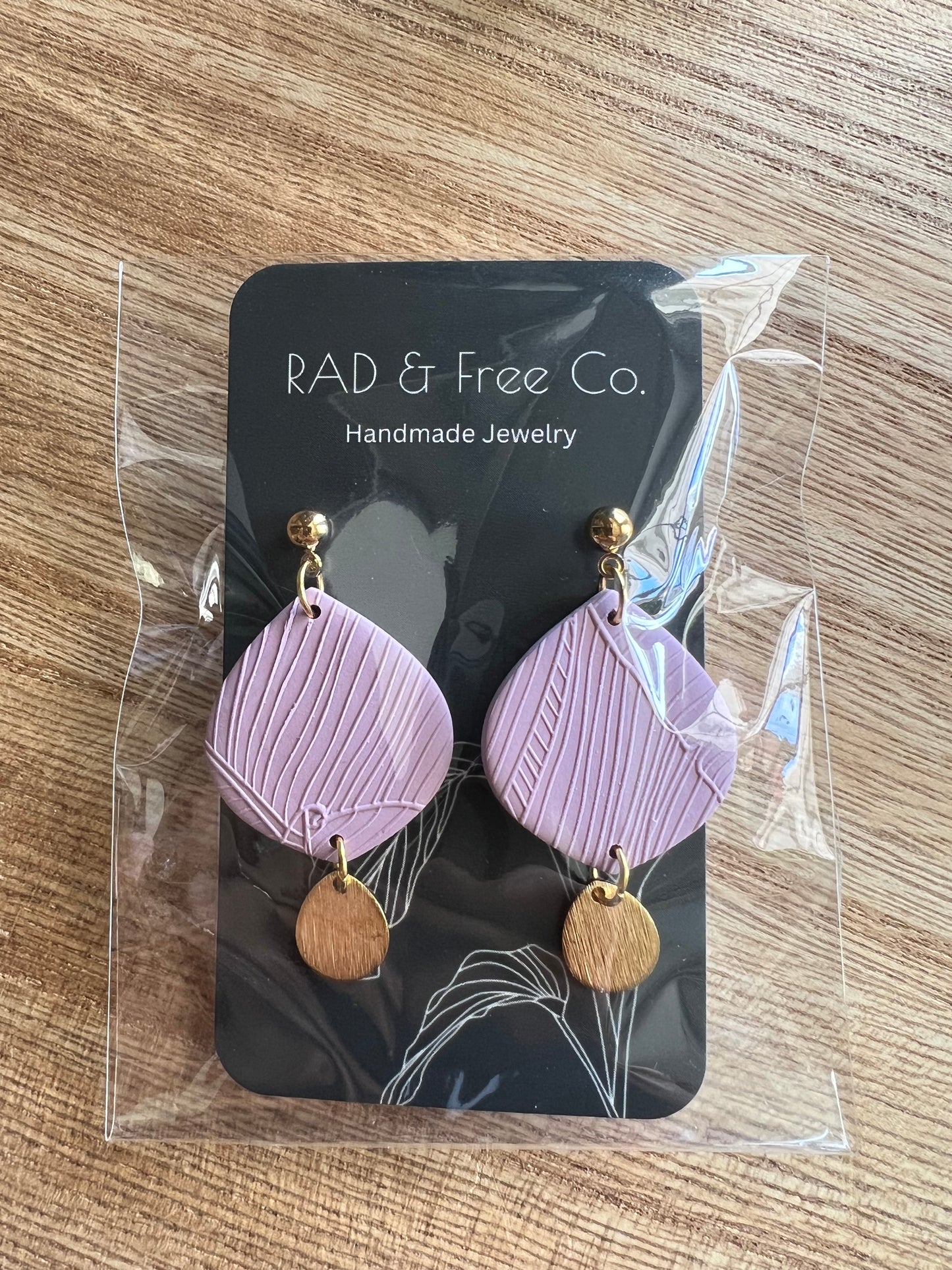 Lavender Teardrop Dangles