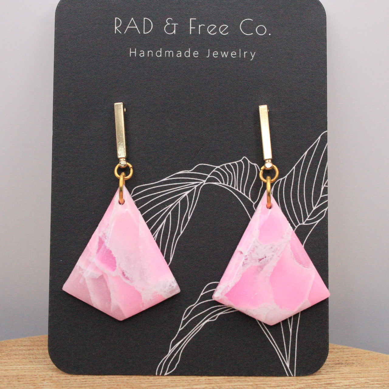 Pink Crystal Dangles