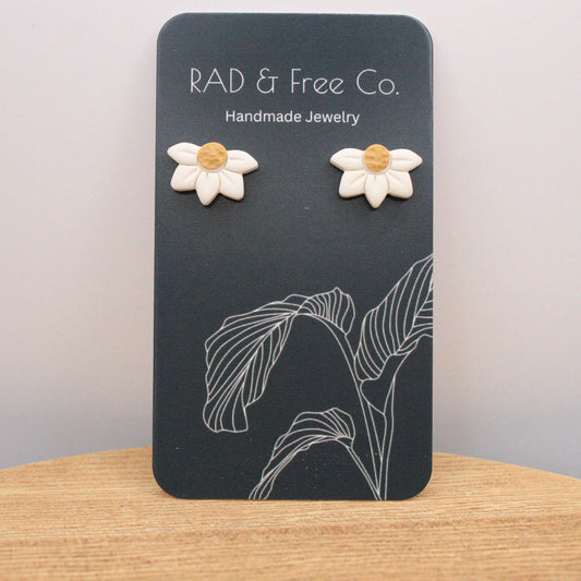 Half Daisy Studs