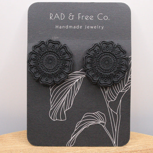 Mandala Statement Studs