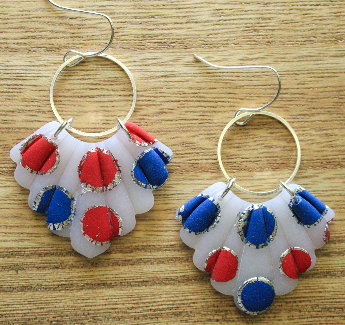 Red, White, and Blue Fan Dangles