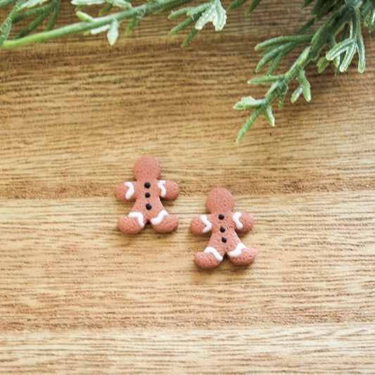 Gingerbread Man Studs